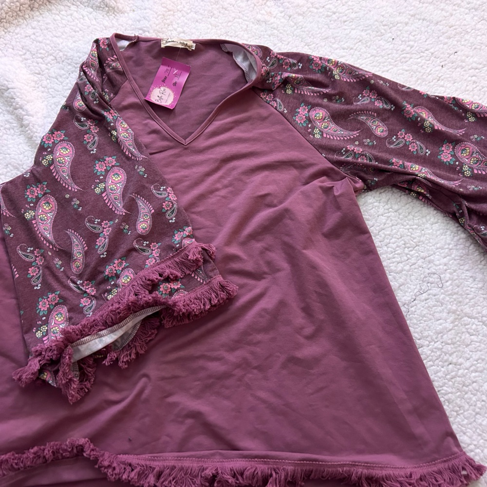 Southern Stitch Boutique Blouse - color is like. Dusty Rose